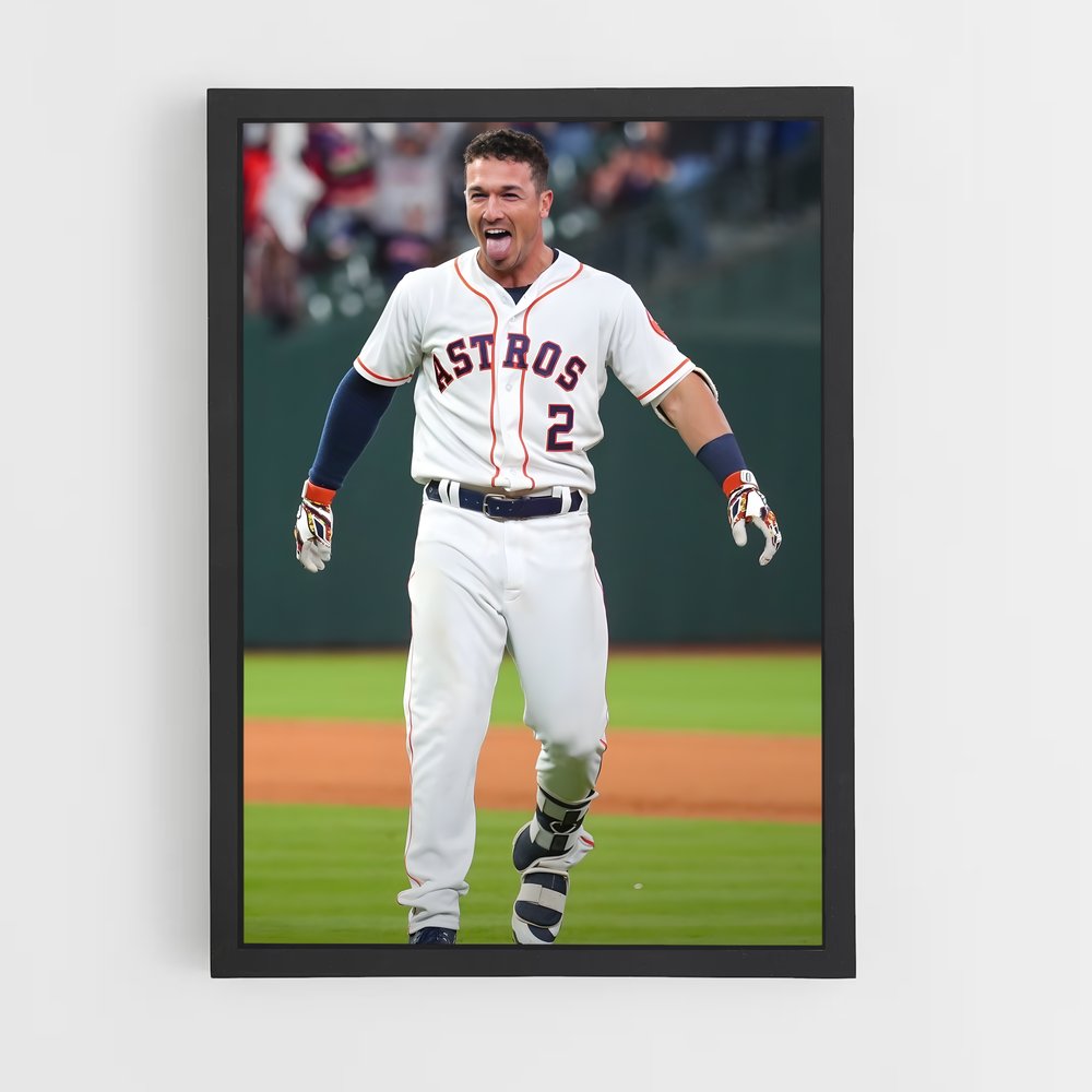 Poster Alex bregman – affiche Baseball (vue 2)